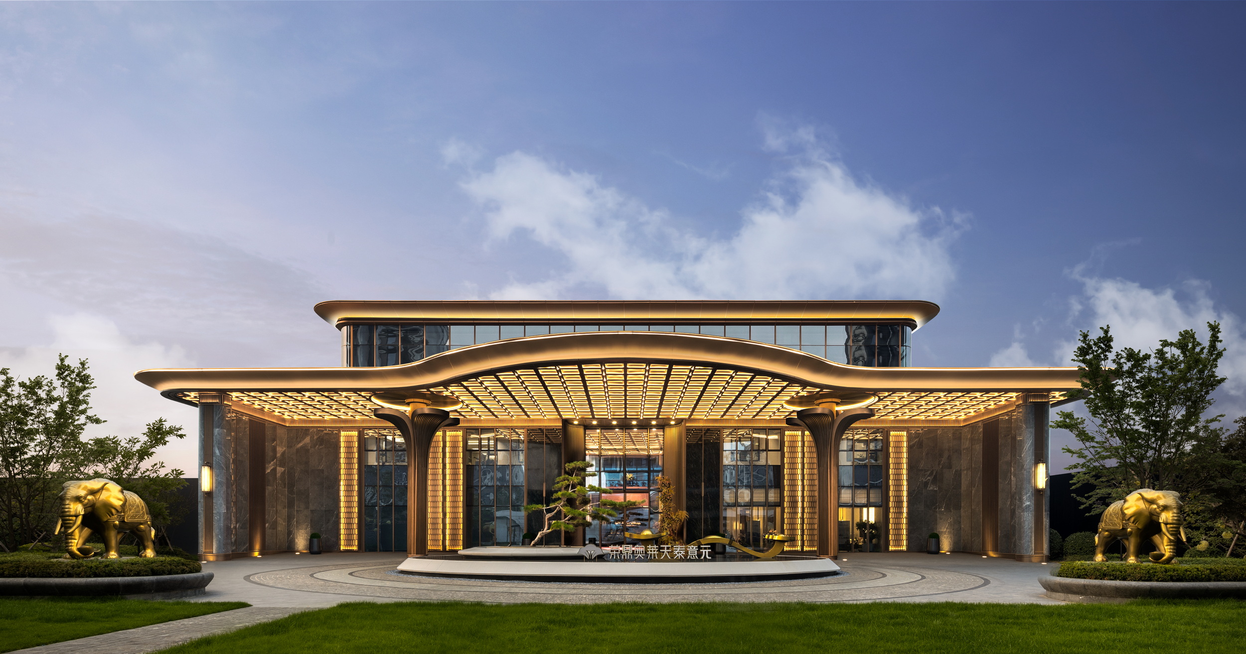 伊派X增隆丨2000㎡奢造-河北荣鼎奥莱社区会所美学地标